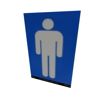 Mens restroom door
