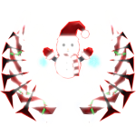 [🌟 Glowing + Animated]  Christmas Snowman Horns