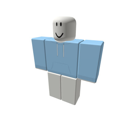 Light Blue Plain Hoodie