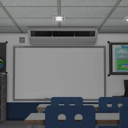 [New!] Secondary school with Air conditioners icon