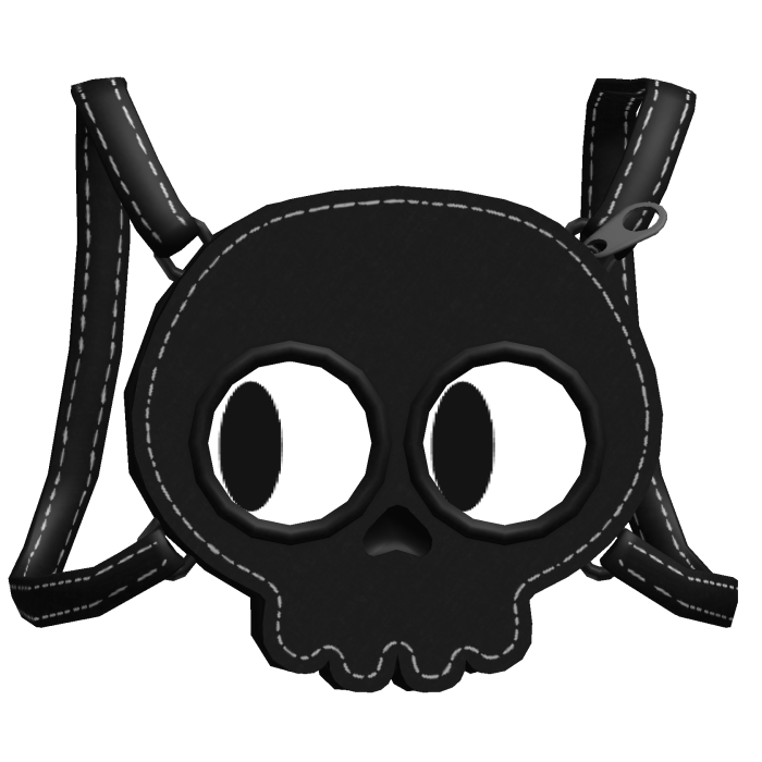 [Animated] Black Skull Backpack Following Eyes 1.0