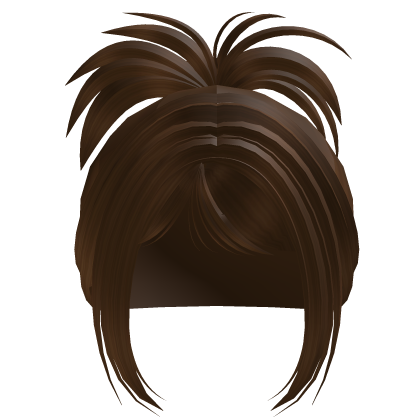 Messy Spikey Hair Bun In Ginger Roblox item