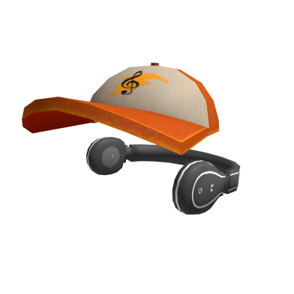 Headphones and  Orange Cap Roblox item