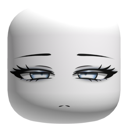 Beautiful Angel Face With Blue Eyes - White Roblox item