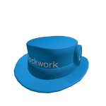 Blue Clock Work Top Hat