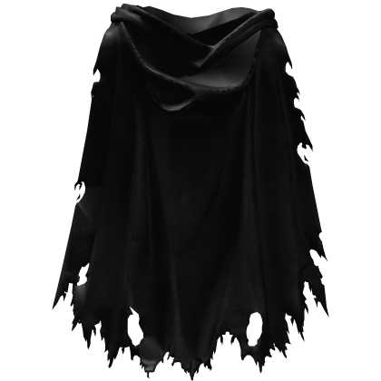 Black Grim Reaper Torn Cape W Hood Roblox item