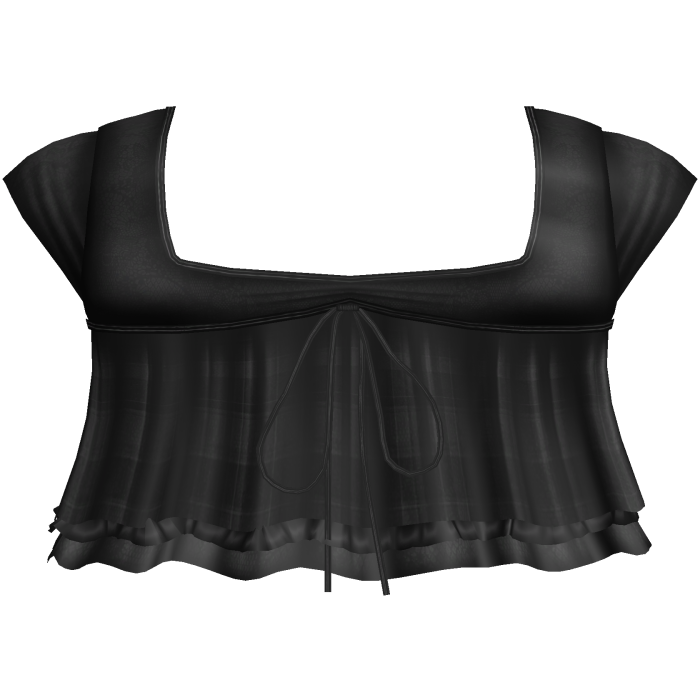 pretty gothic ruffled blouse black