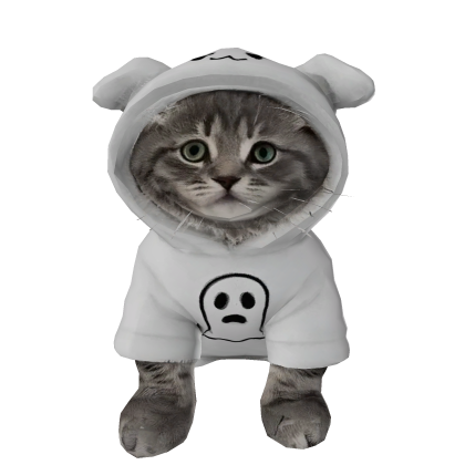 Halloween ghost cat 