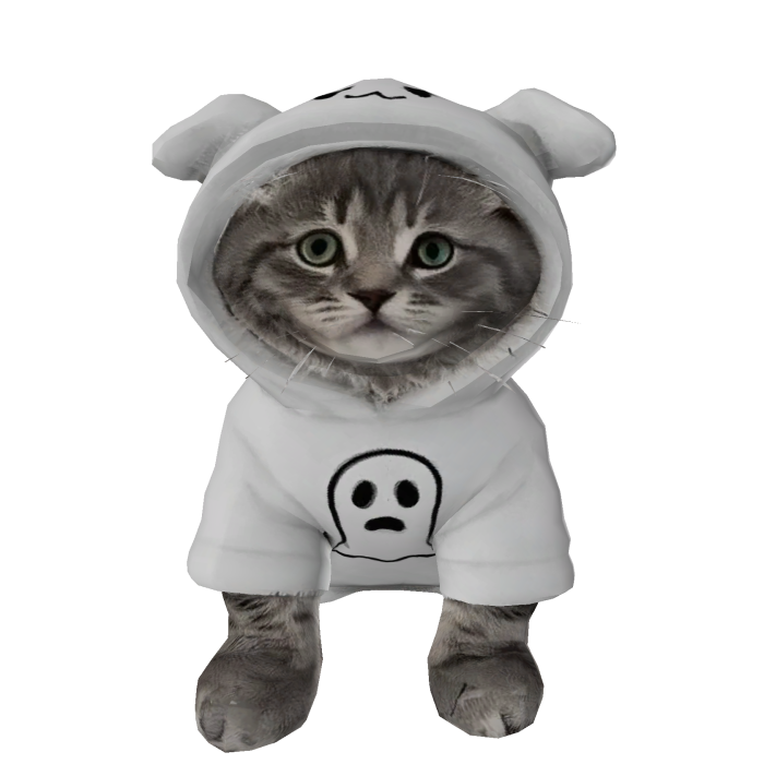 Halloween ghost cat 