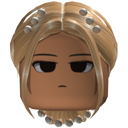 Pearl Slick Back Bun Hair (Blonde)