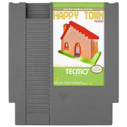 sad man happy town