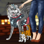 Team husky wolf