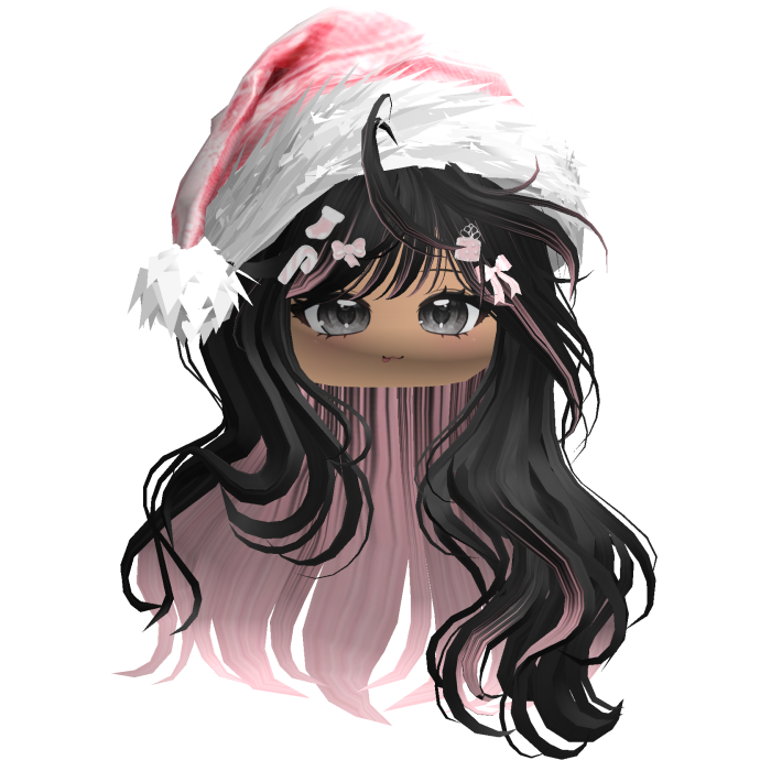 Cute Christmas Waves w/ Charms (Black&Pink)