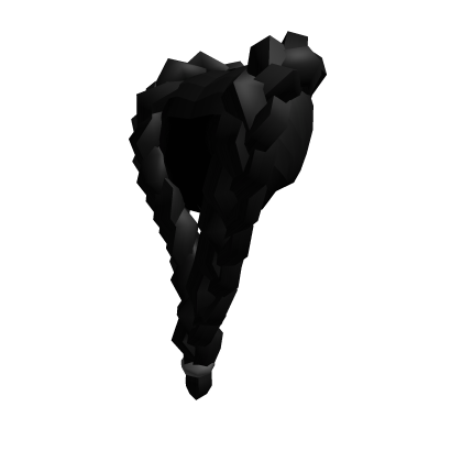 Black Double to single braided Hair Roblox item