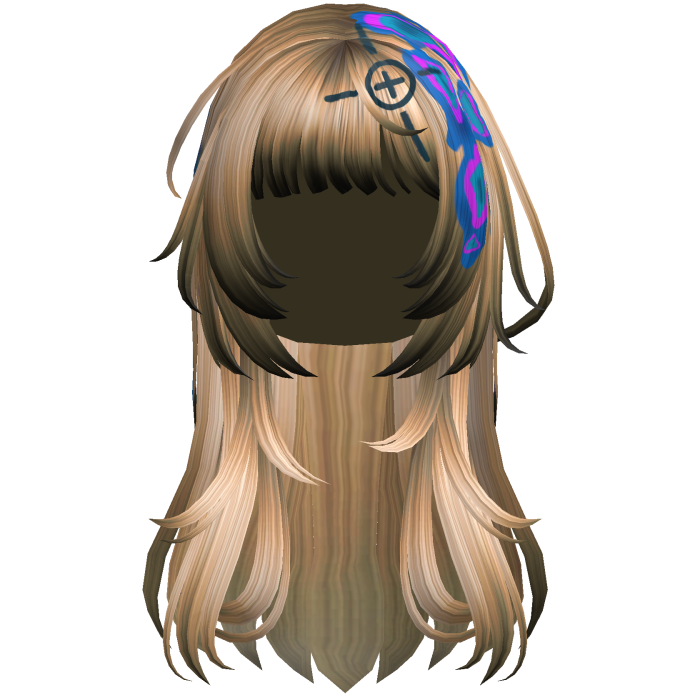 Golden Heatwave Crosshair Punk Flowy Girl Hair