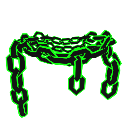 Cartoony Green Chain Necklace thumbnail