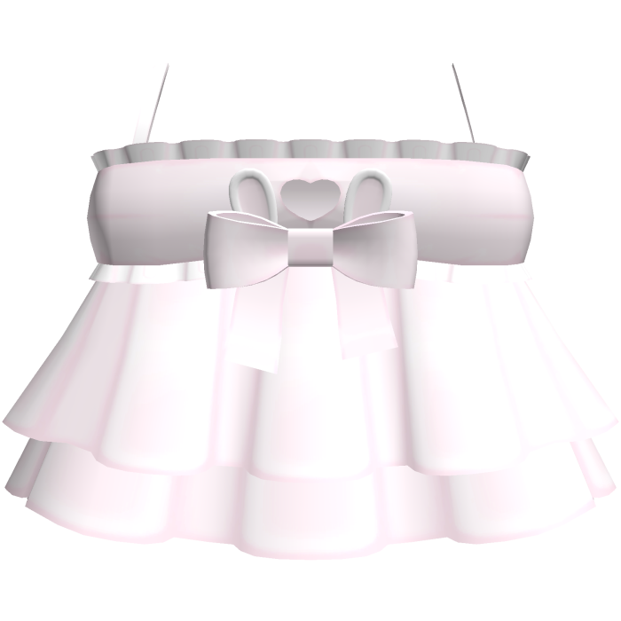 ♡ : cute pastel pink heart cutout bunny dress