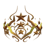 Golden star crown