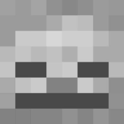 Minecraft Skeleton head Roblox decal