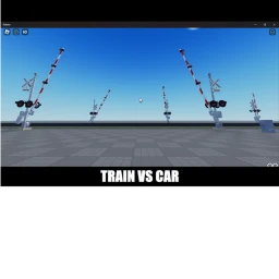 Train vs cars icon