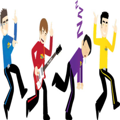 The Cartoon Wiggles in 2011 Roblox decal