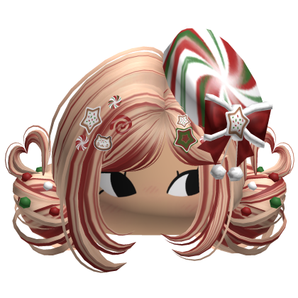 ♡ Christmas Candycane Buns (Blonde & Red)