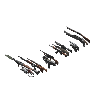 [🌟💫] Asker Da Hood Guns Weapons Pack Melee F