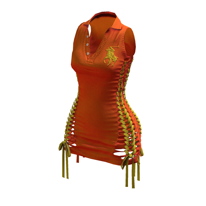 Braided Cutout Sleeveless Polo (Double Dutch)