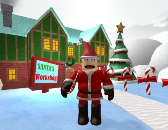 Escapa De The Scary Santa Claws Obby Roblox