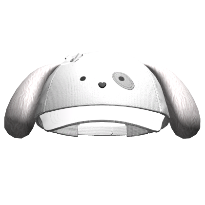 Kawaii Puppy Cap White