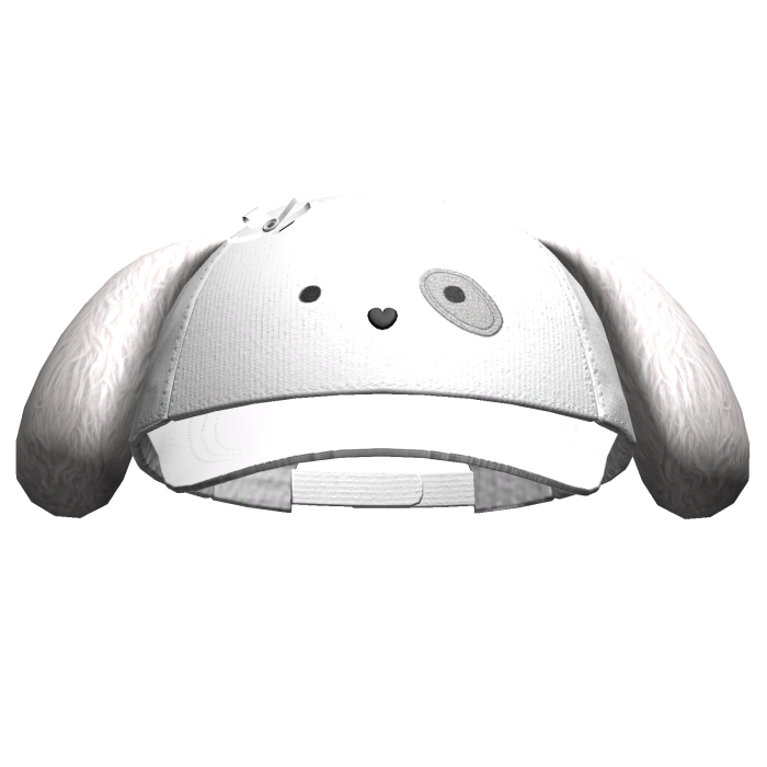 Kawaii Puppy Cap White