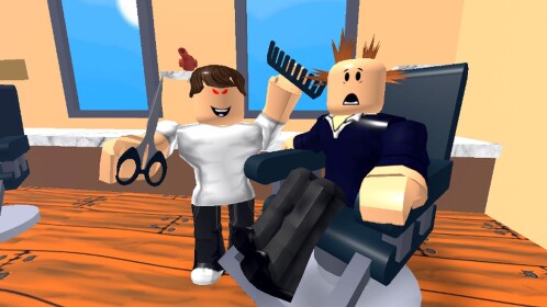 💈(NEW)Escape Evil BarberShop Obby!