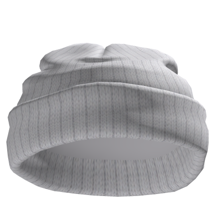 Fisherman White Short Worn Black Beanie