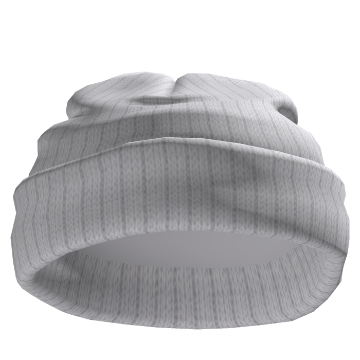 Fisherman White Short Worn Black Beanie