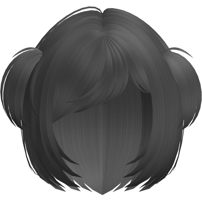 adorable bob with baby pigtails in grey