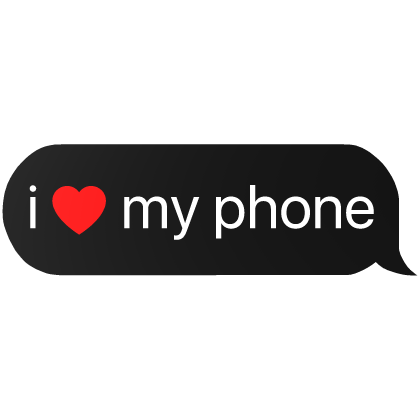 i heart my phone text thumbnail