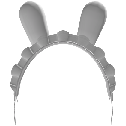 white matching bunny ears headdress Roblox item
