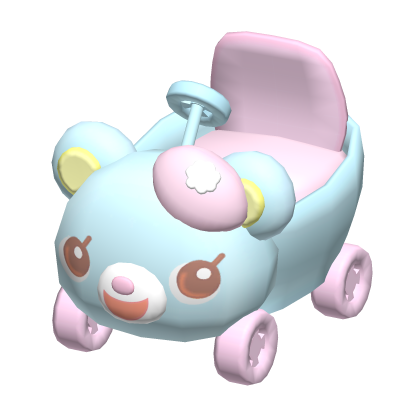 ୨୧ : pastel blue mezzo kawaii bear car Roblox item