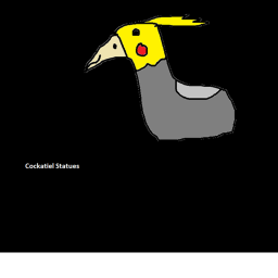 Cockatiels - birb statues