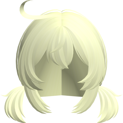 klee fluffy pigtails w cowlick yellow Roblox item