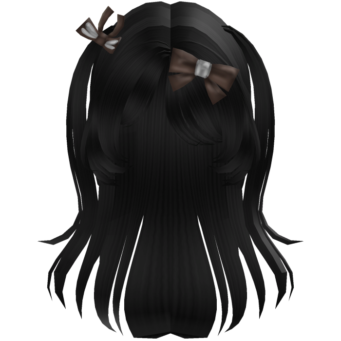 Cute Mori Kei Hair with Bows (Black)