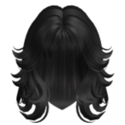 Grunge wolf hair Black Roblox decal