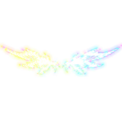 Animated Rainbow Glowing Royal Wings (Emissive) Roblox item