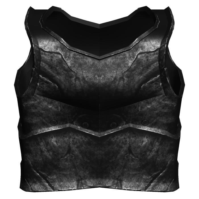 Black Medieval Knight Chestplate