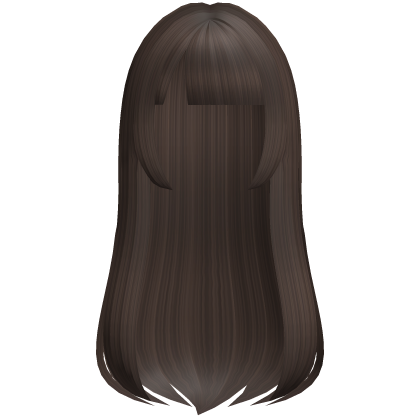 ♡ : sweet flowing anime girl hair in brown Roblox item