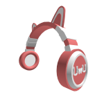 Red UwU Headphones