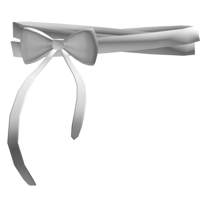 ・ soft doll cute choker bow - white