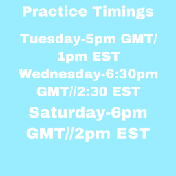 Practice Schedule