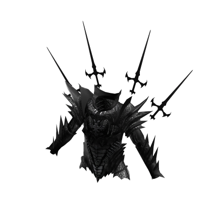 Medieval Divine Knight Aura Armor Top Black