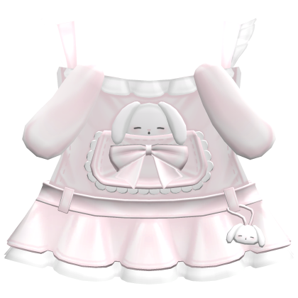 ♡ ┊ ruffled bunny overalls in pink